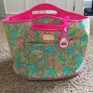 Lily Pulitzer cooler bag with bottle cap opener